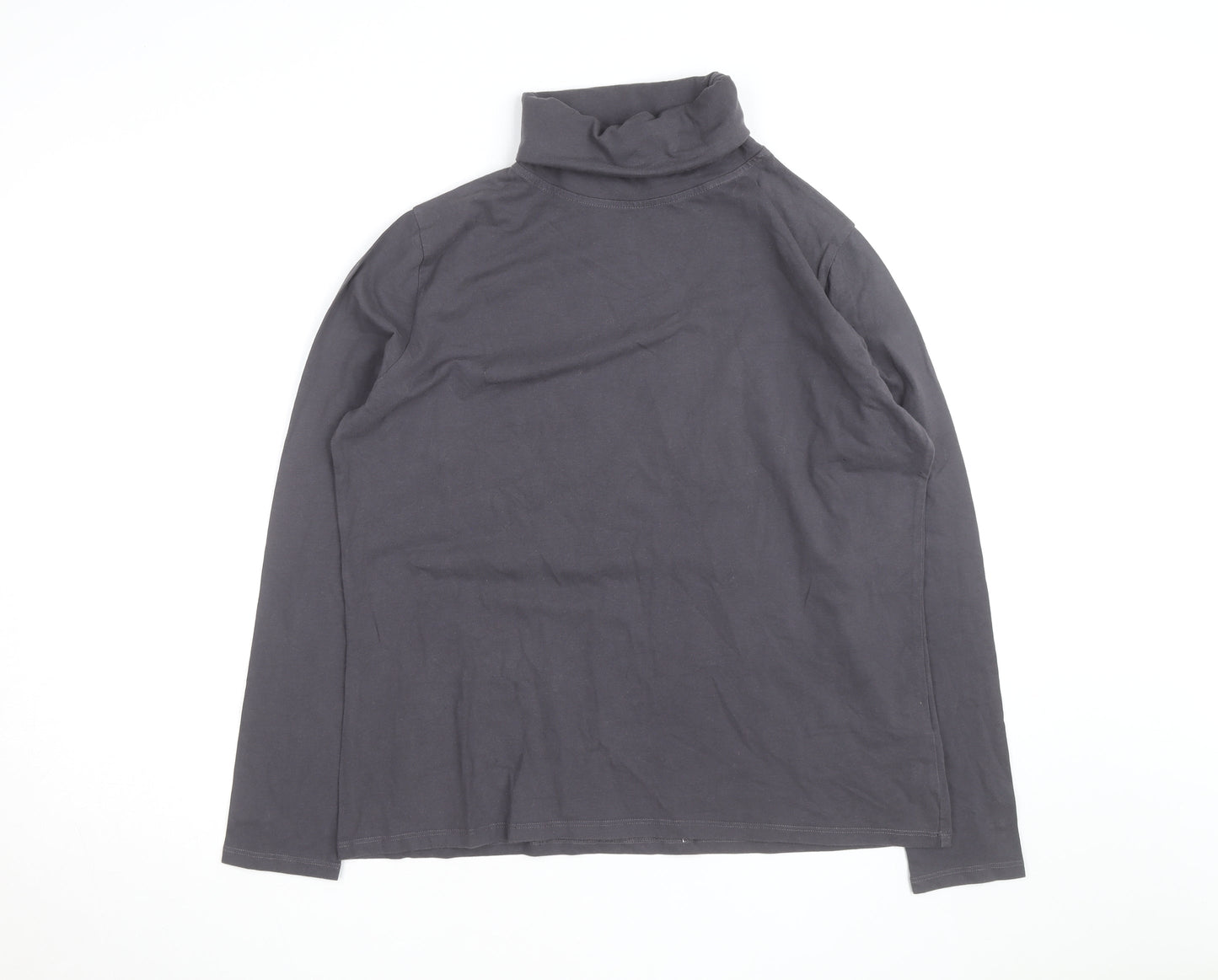Rupert & Buckley Men's Grey Roll Neck Long Sleeve Pullover Sweatshirt M