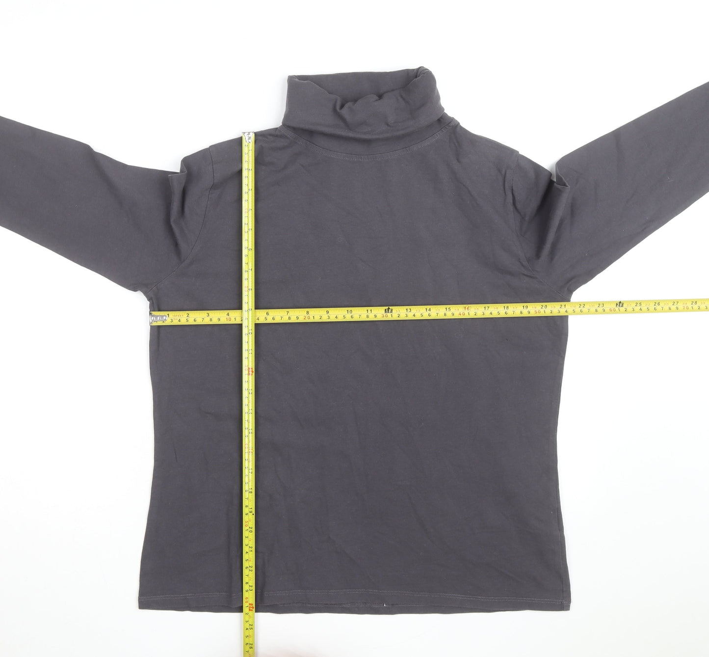 Rupert & Buckley Men's Grey Roll Neck Long Sleeve Pullover Sweatshirt M