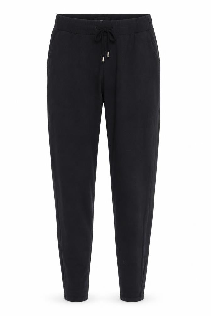 Next Women Black Viscose Jogger Trousers Size 10 Elastic Waist