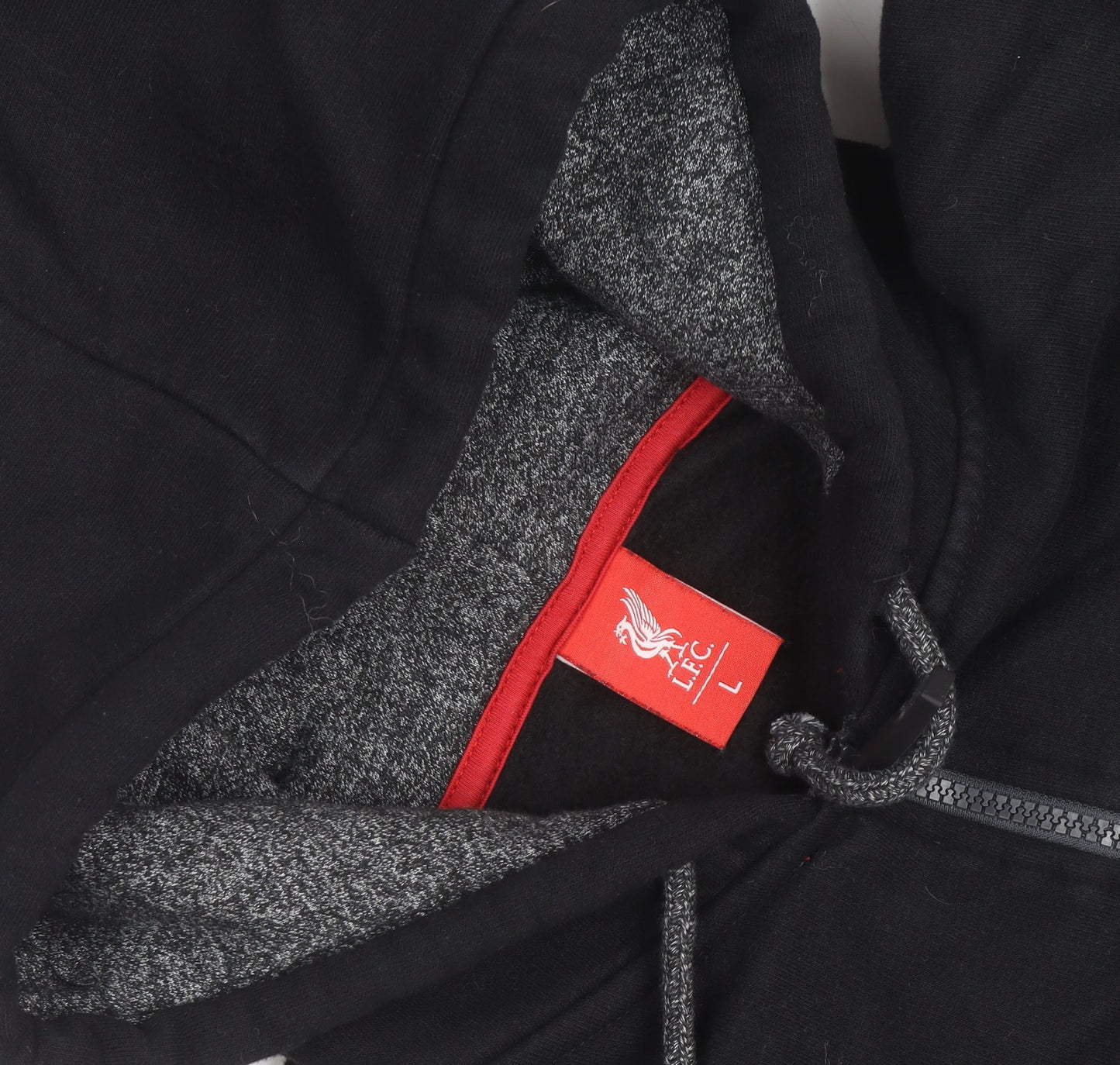 LFC Men's Black Full Zip Hoodie Size L Fleece Lined