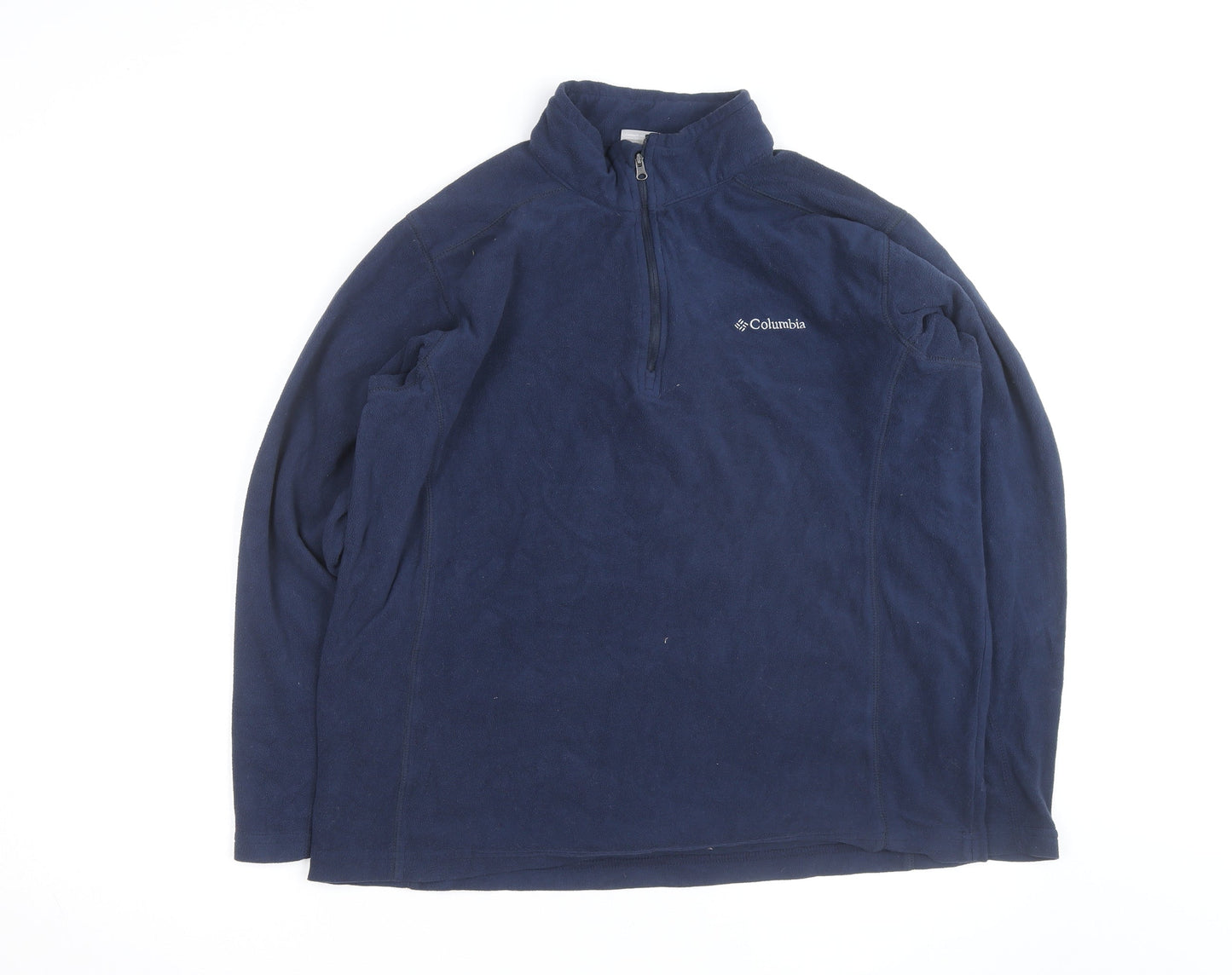 Columbia Men's Blue Fleece 1/4 Zip Pullover Sweatshirt Size L