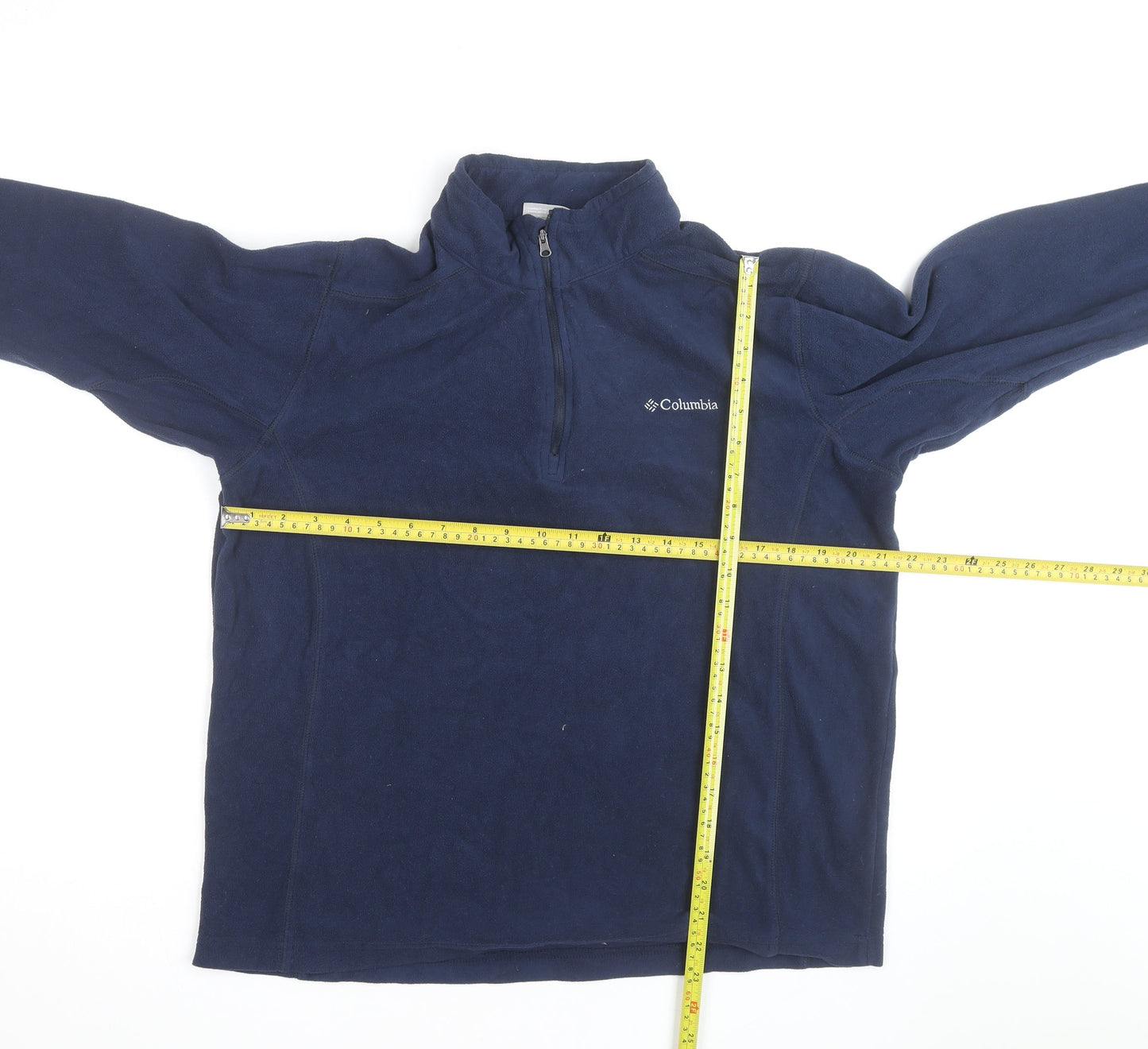 Columbia Men's Blue Fleece 1/4 Zip Pullover Sweatshirt Size L