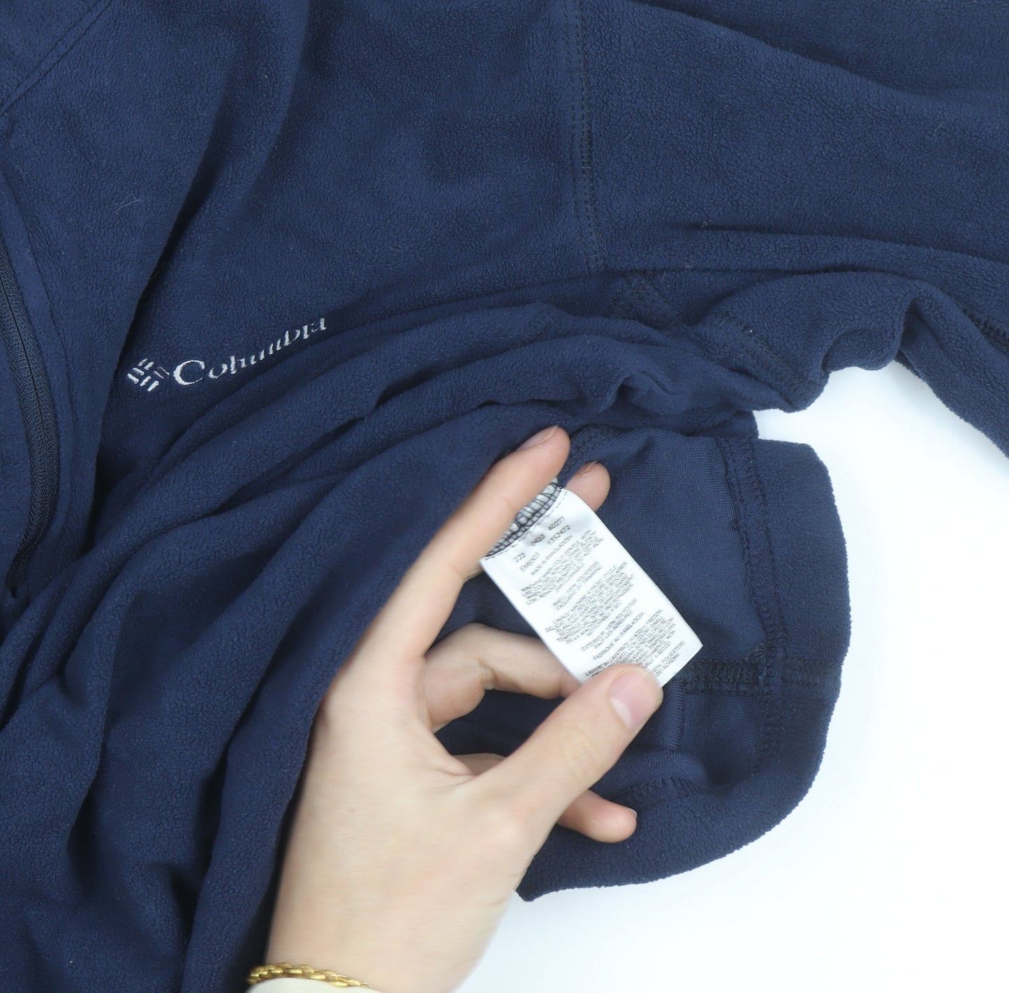 Columbia Men's Blue Fleece 1/4 Zip Pullover Sweatshirt Size L