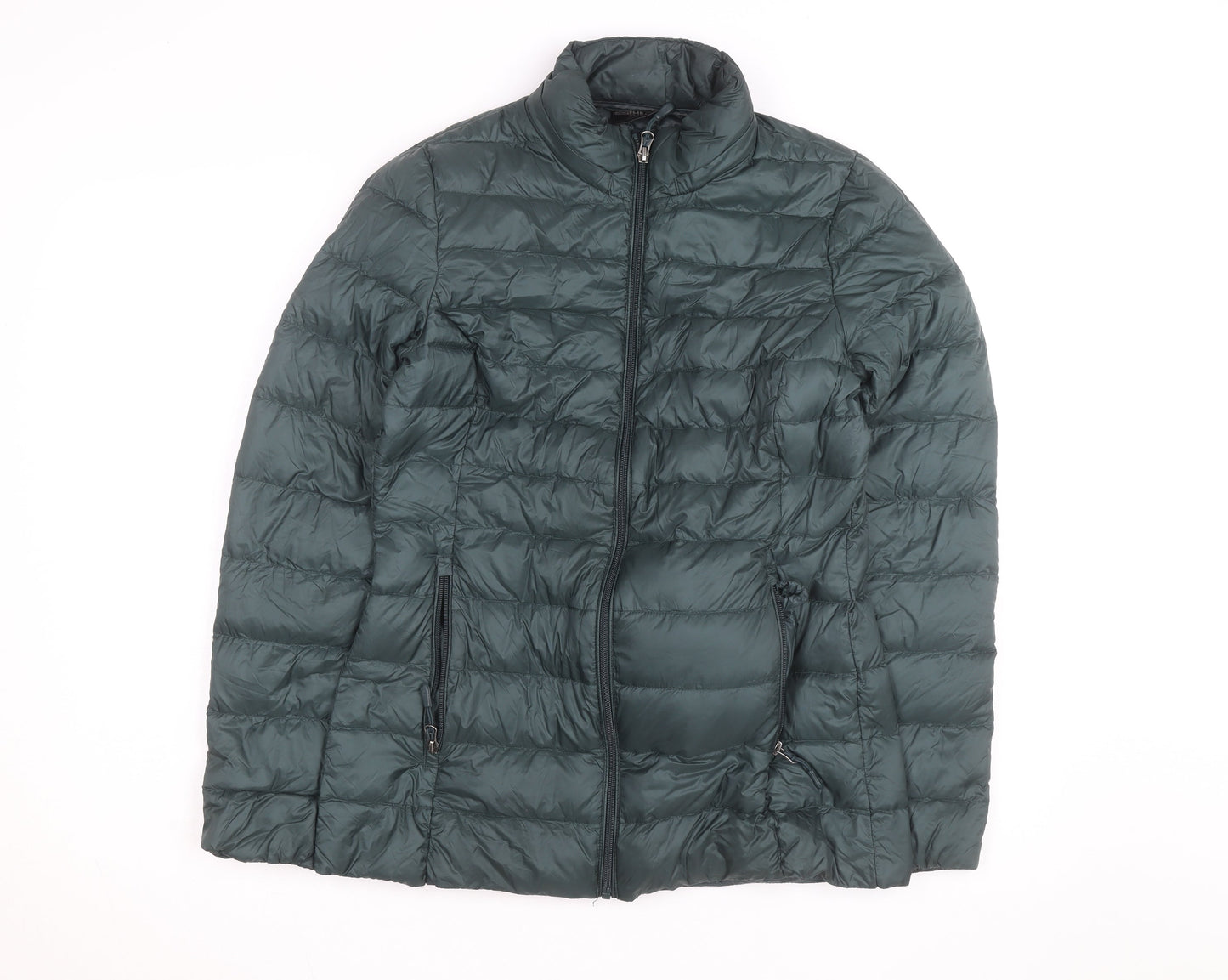 32 Degrees Heat Men's Green Puffer Jacket Size S Lightweight Down