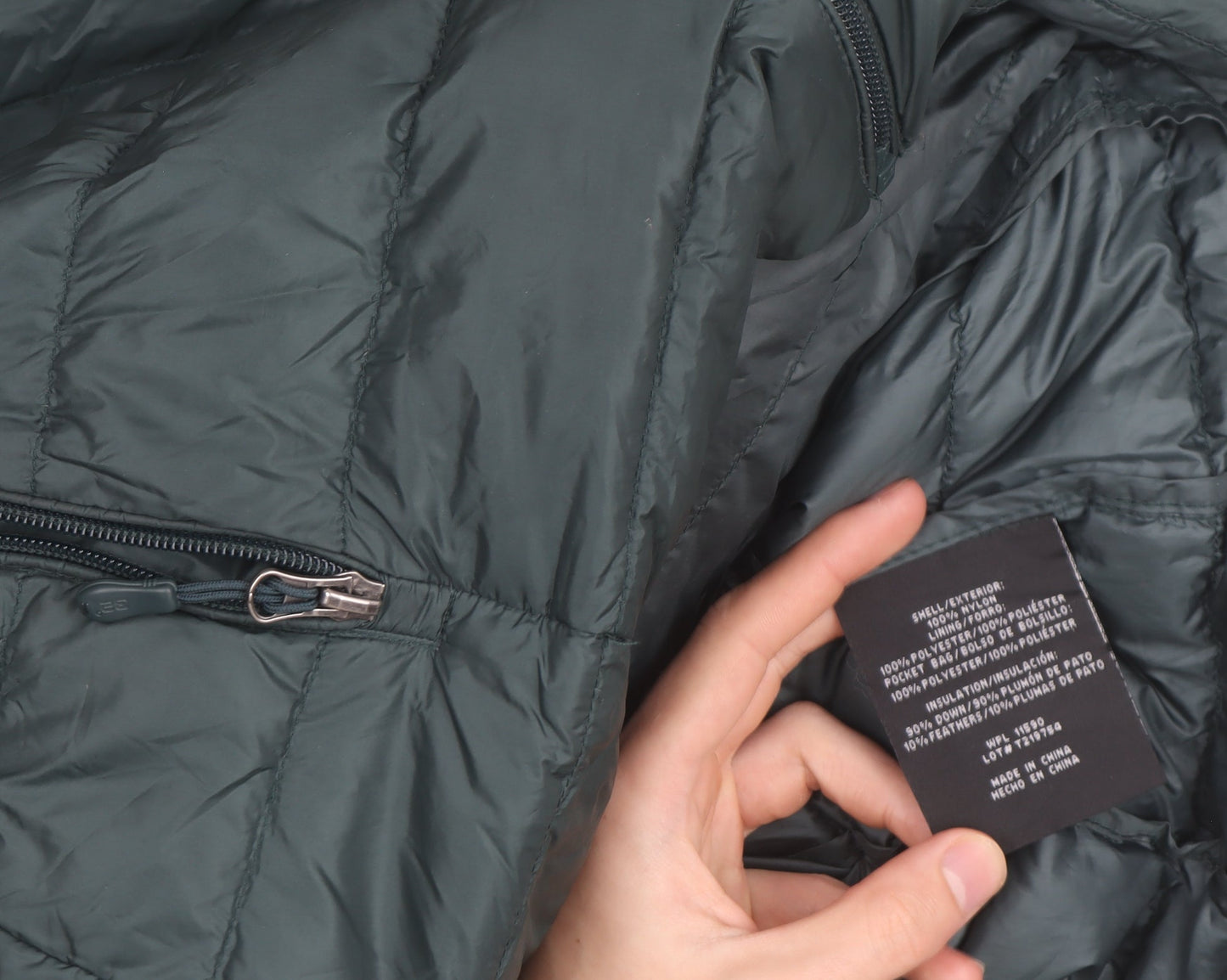 32 Degrees Heat Men's Green Puffer Jacket Size S Lightweight Down