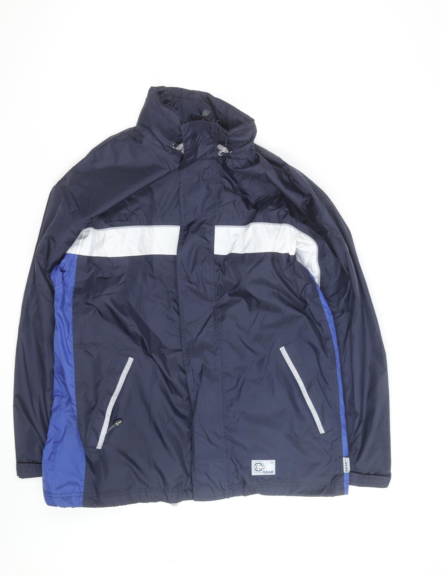 TCM Gear Men's Blue Windbreaker Jacket L Waterproof Outdoor