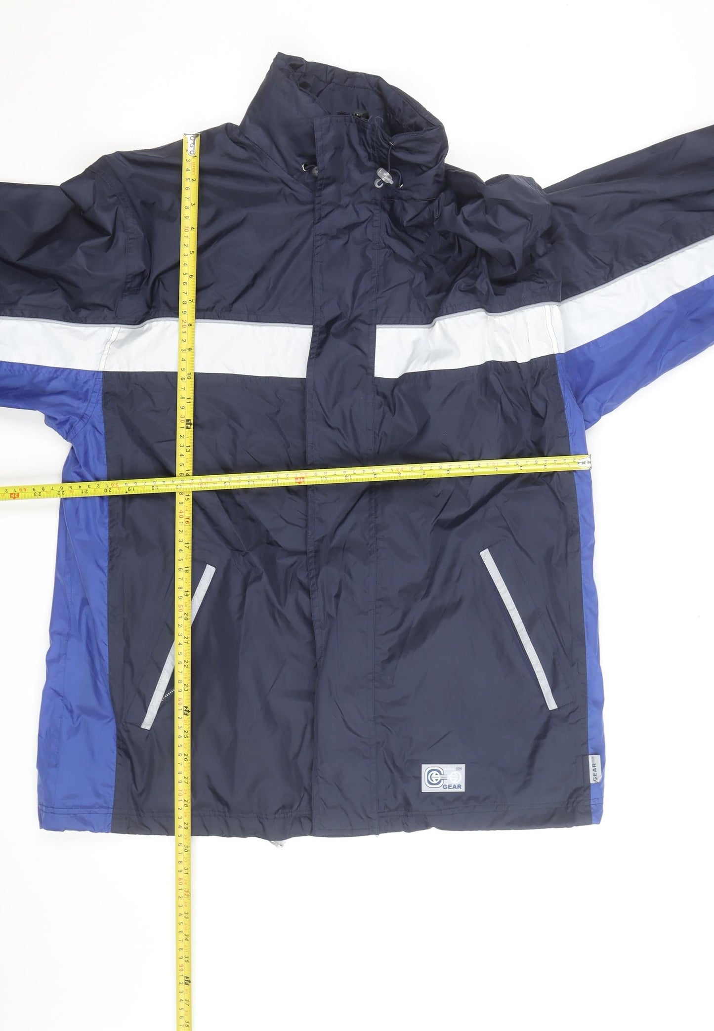 TCM Gear Men's Blue Windbreaker Jacket L Waterproof Outdoor