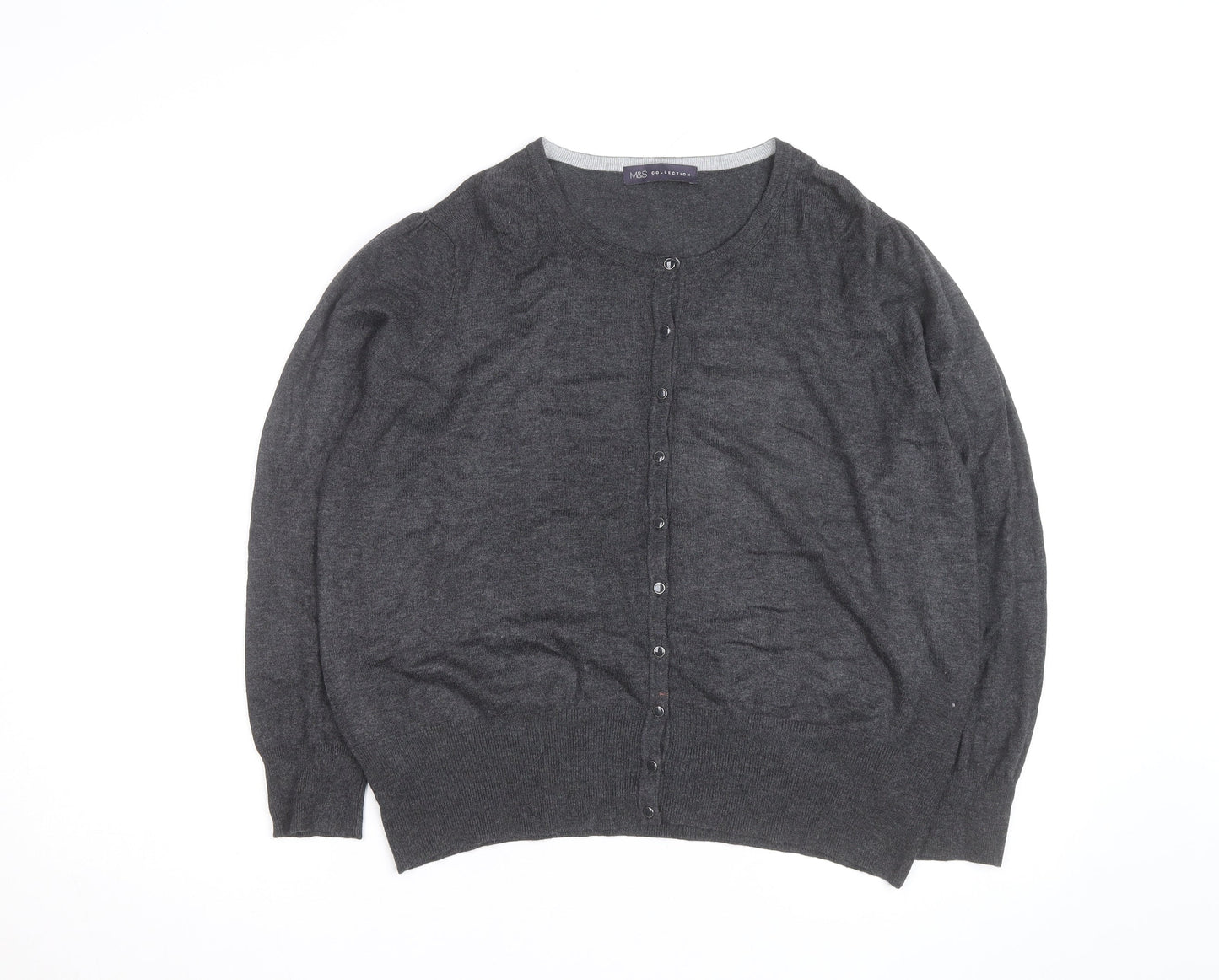 Marks and Spencer Women’s Grey Cashmere Cardigan Size 16