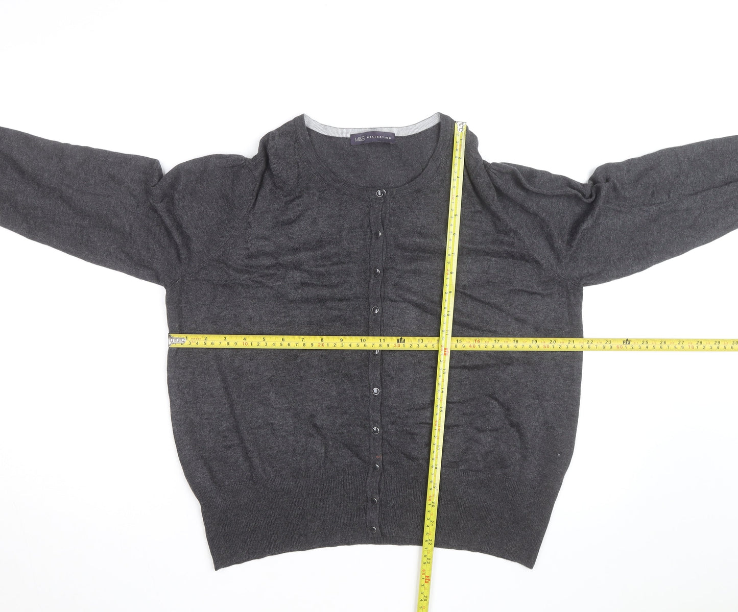 Marks and Spencer Women’s Grey Cashmere Cardigan Size 16