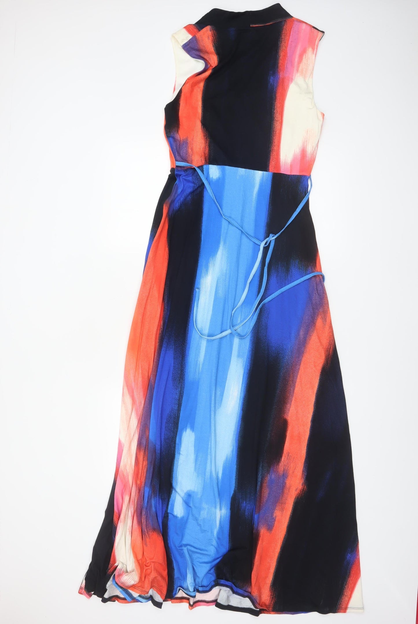 Phase Eight Women’s Multicoloured Sleeveless Long Wrap Dress Size 12