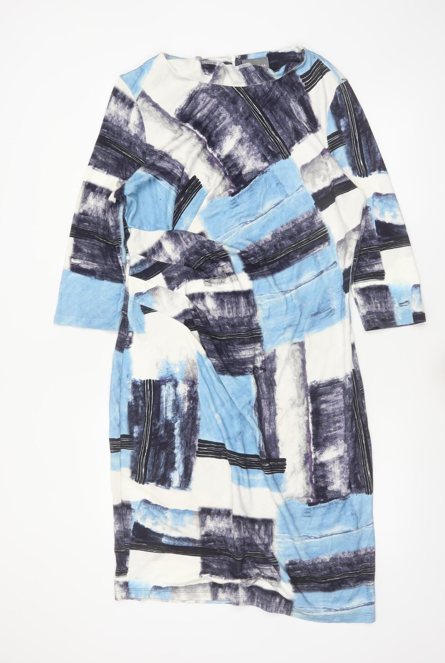 Phase Eight Women’s Multicoloured Geometric Sheath Dress Size 18