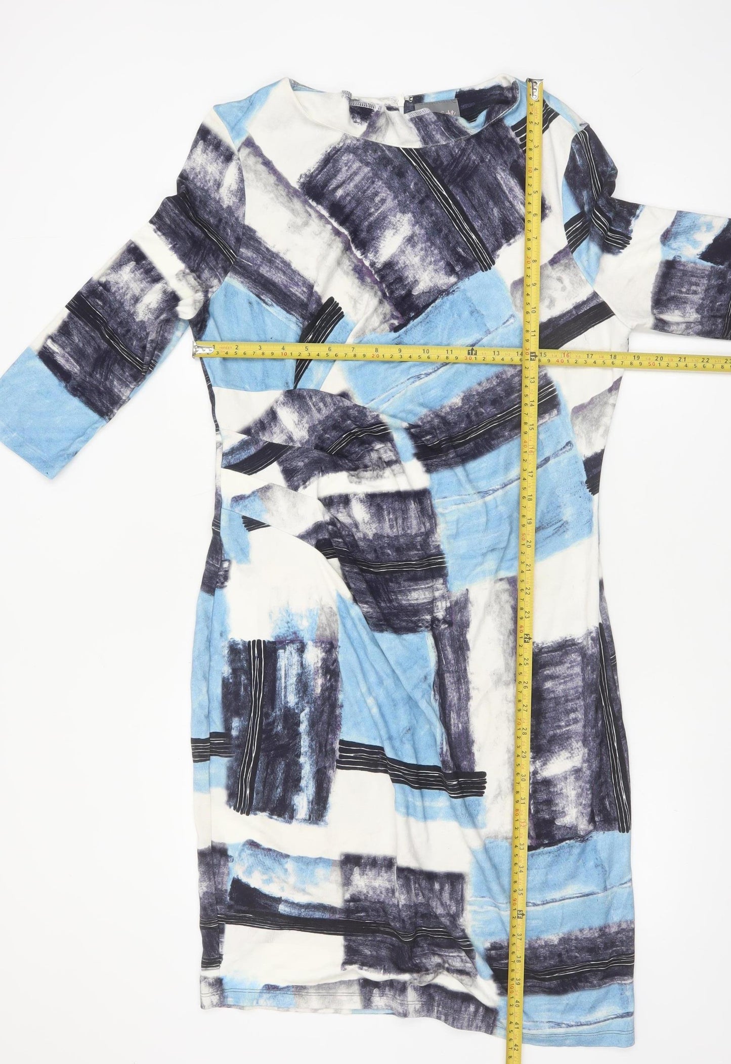Phase Eight Women’s Multicoloured Geometric Sheath Dress Size 18