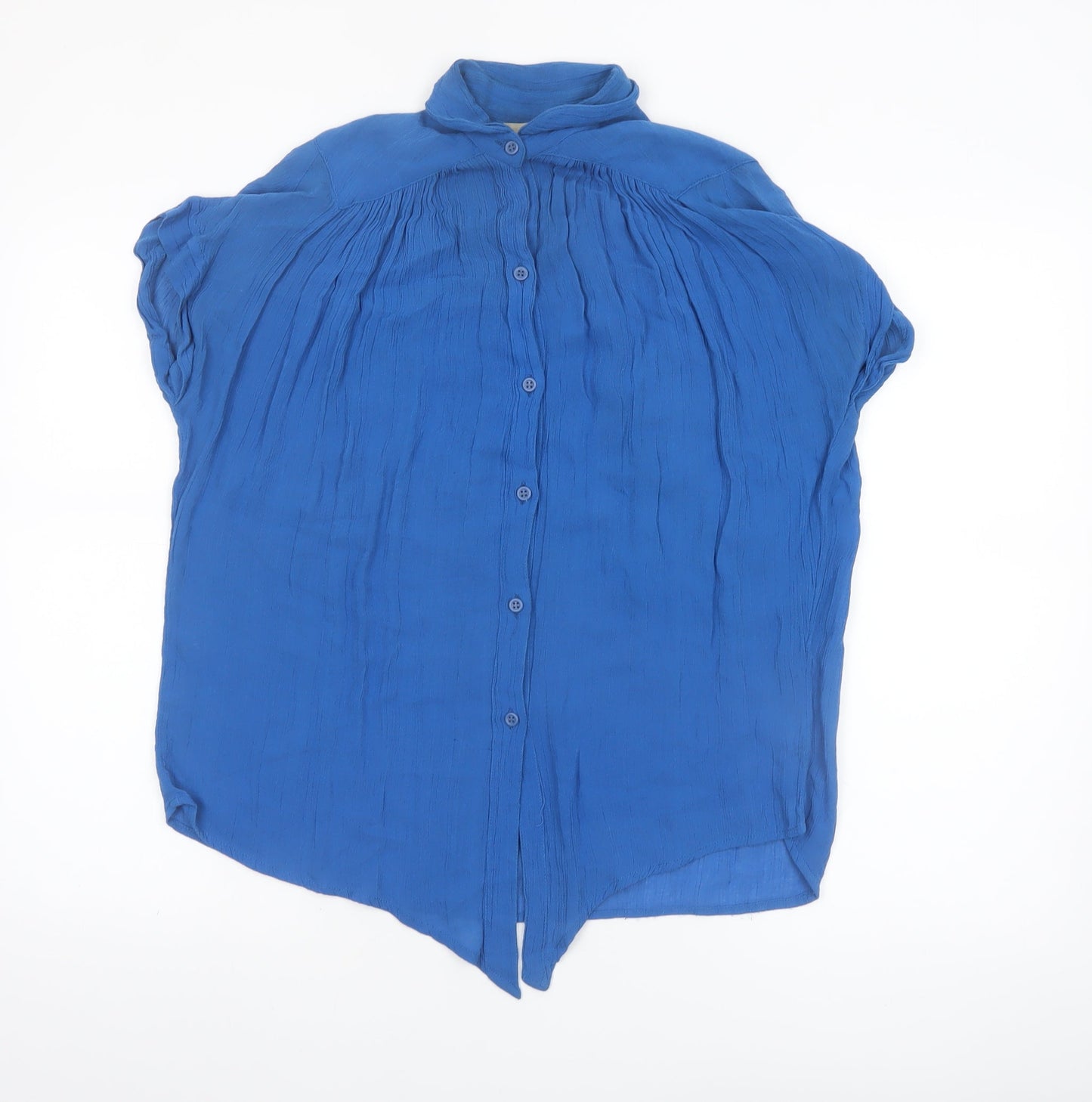 French Connection Women's Blue Viscose Tunic Blouse Size S