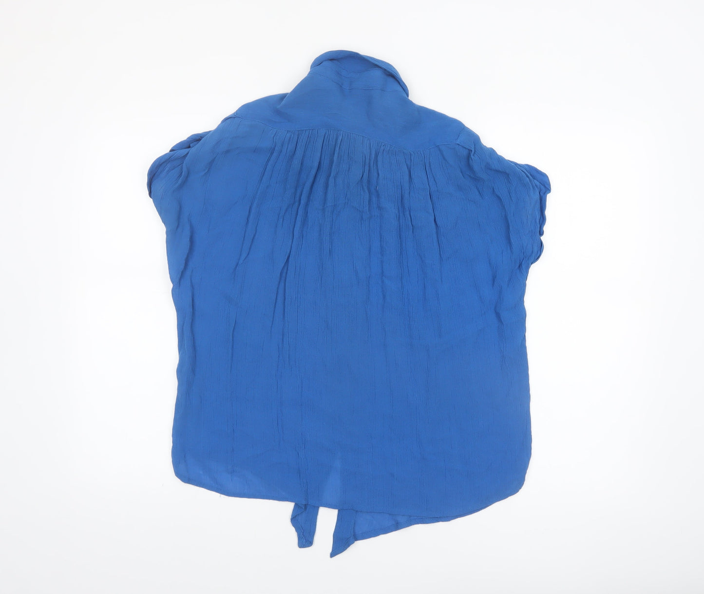 French Connection Women's Blue Viscose Tunic Blouse Size S
