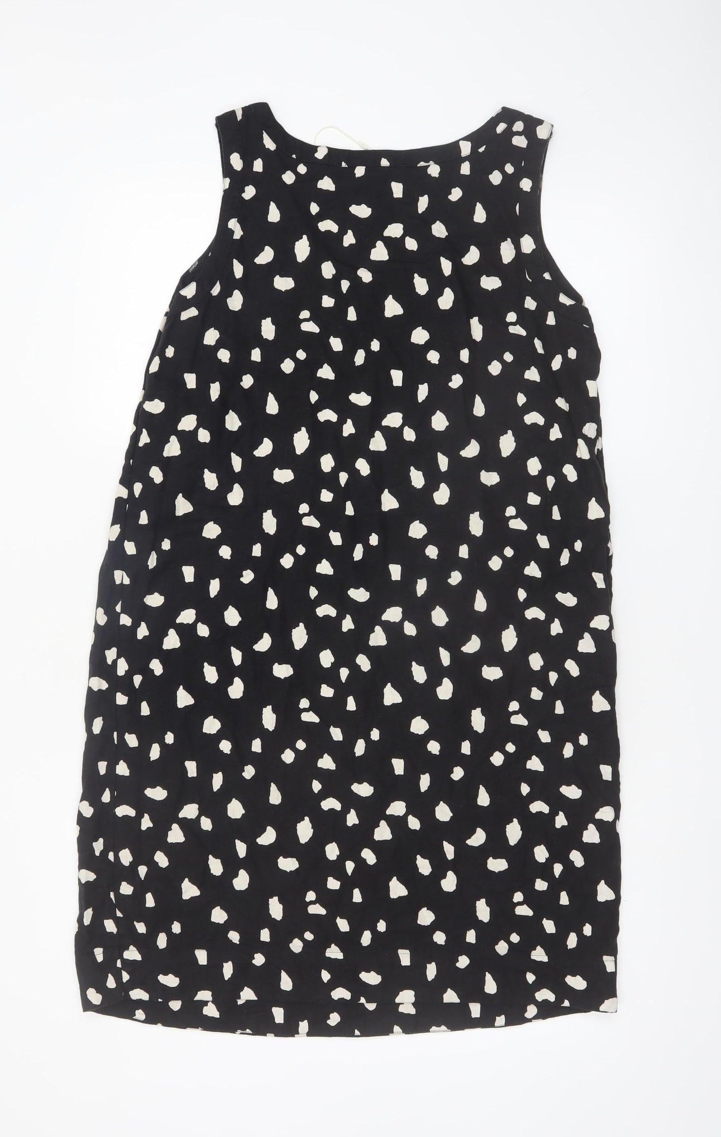 Marks and Spencer Women Black Viscose Shift Dress Size 12