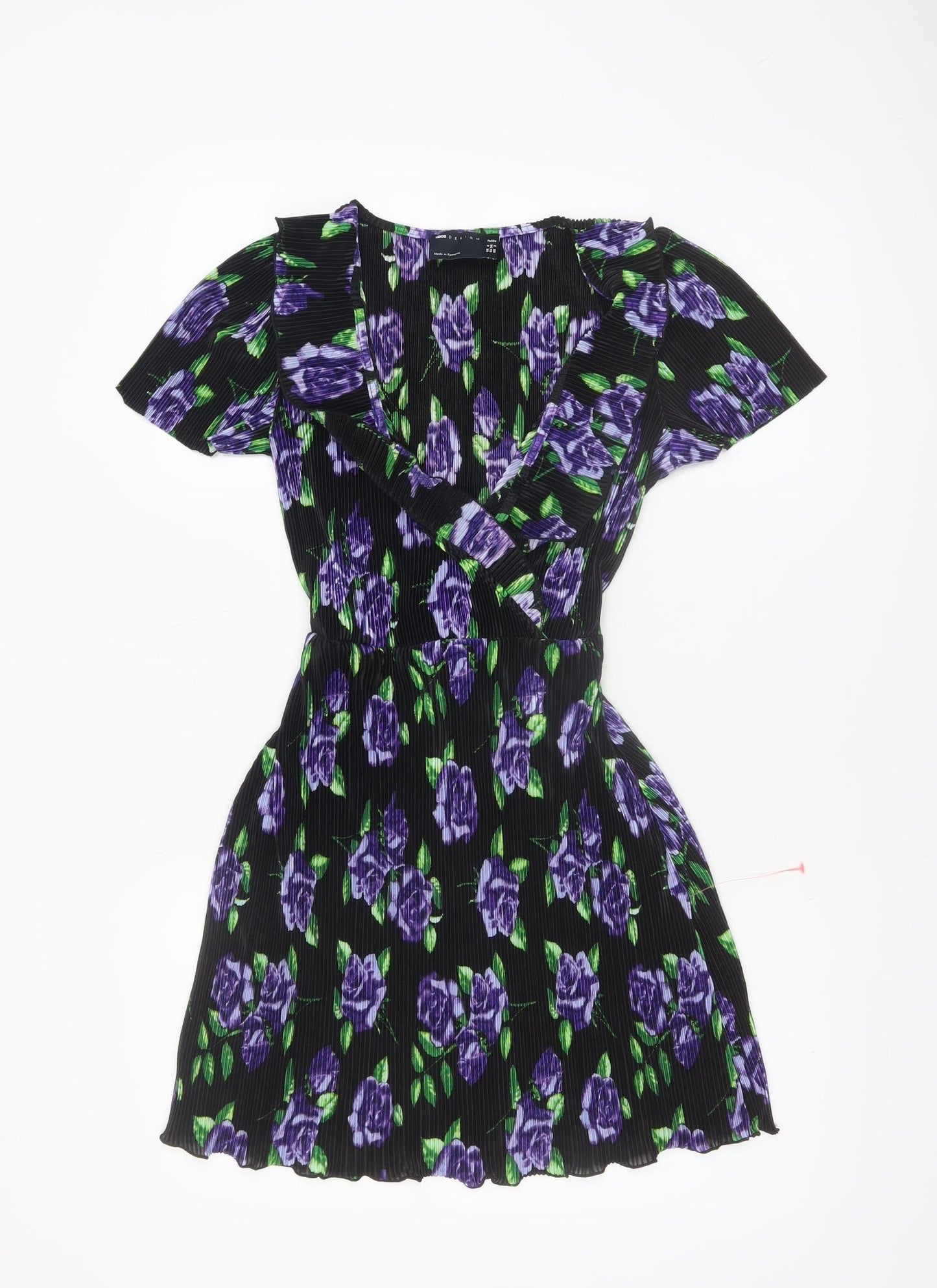 ASOS DESIGN Women’s Multicoloured Petite Floral Wrap Dress Size 6
