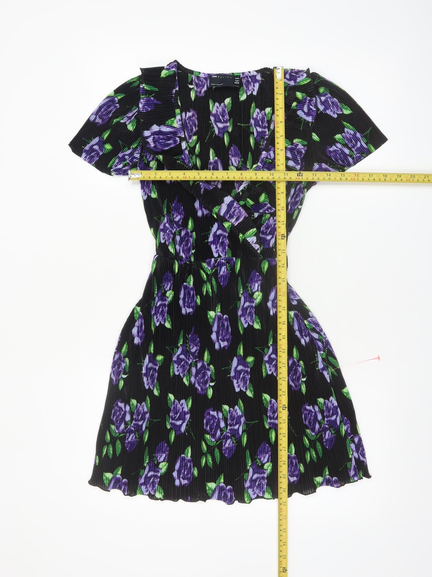 ASOS DESIGN Women’s Multicoloured Petite Floral Wrap Dress Size 6