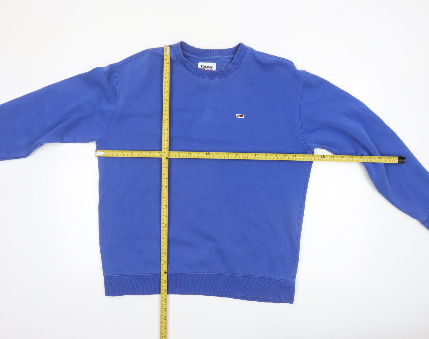 Tommy Jeans Men's Blue Pullover Sweatshirt M Regular Fit