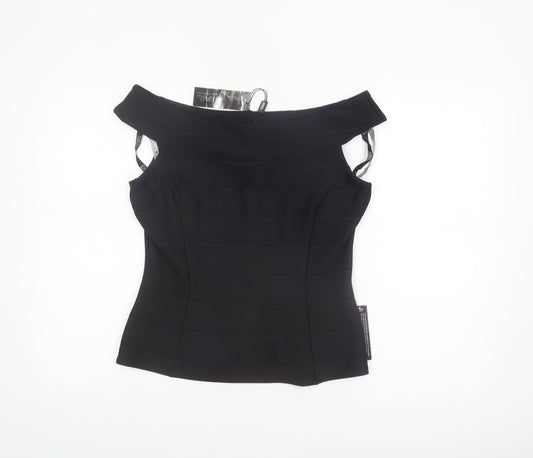 Prewornwholesale purple cropped slim fit active T-shirt with short sleeves and a high neckline.