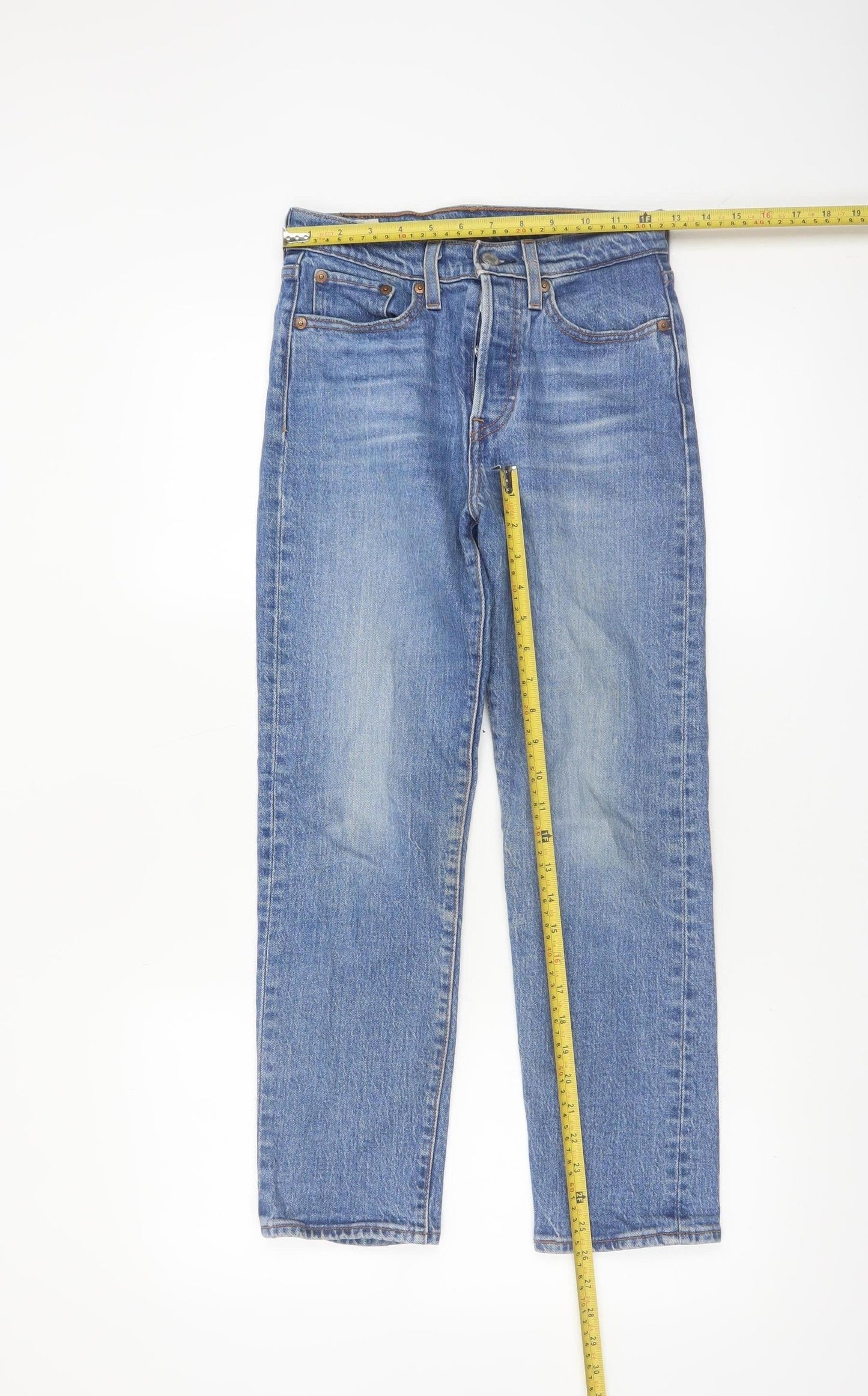 Levi Strauss Women’s Blue 24 High Rise Wedgie Straight Denim Jeans