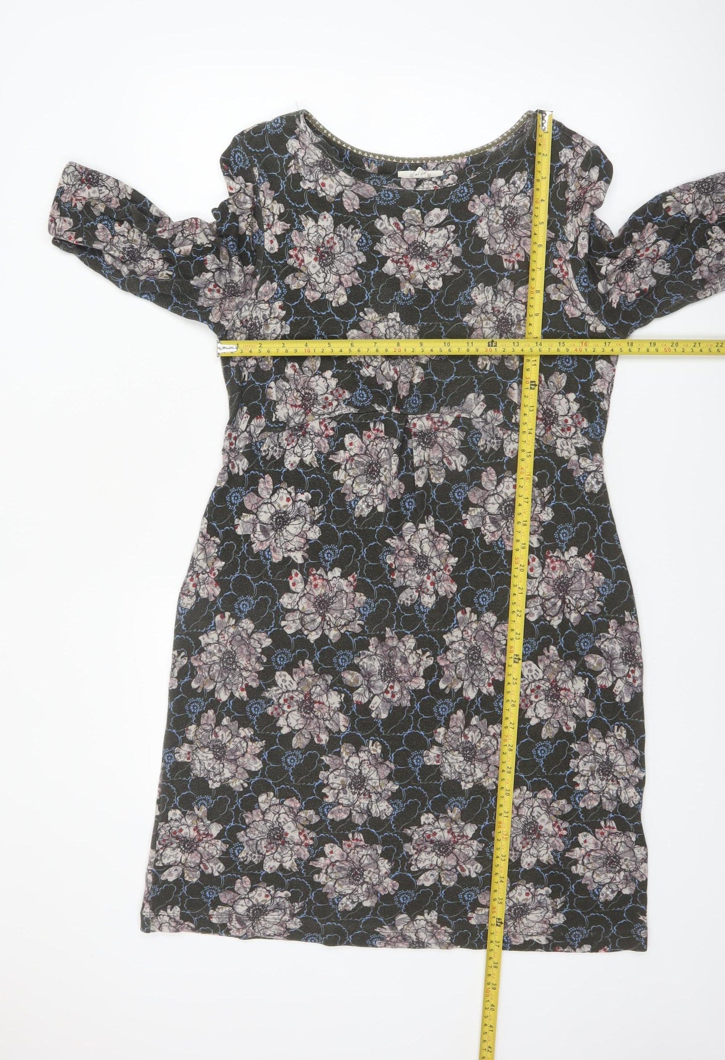 White Stuff Womens Multicoloured Floral Shift Dress Size 14