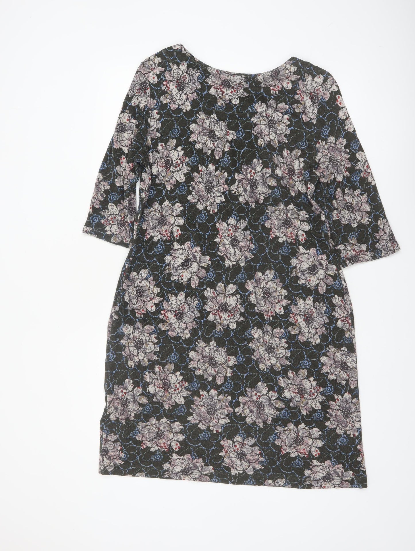 White Stuff Womens Multicoloured Floral Shift Dress Size 14