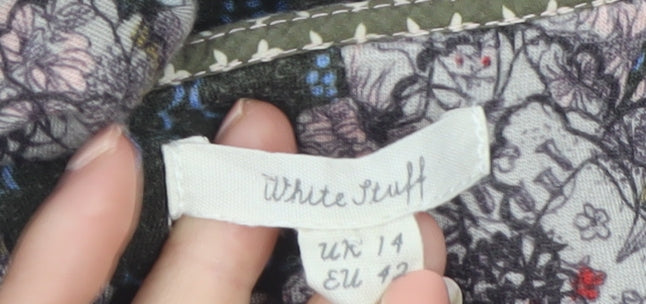 White Stuff Womens Multicoloured Floral Shift Dress Size 14