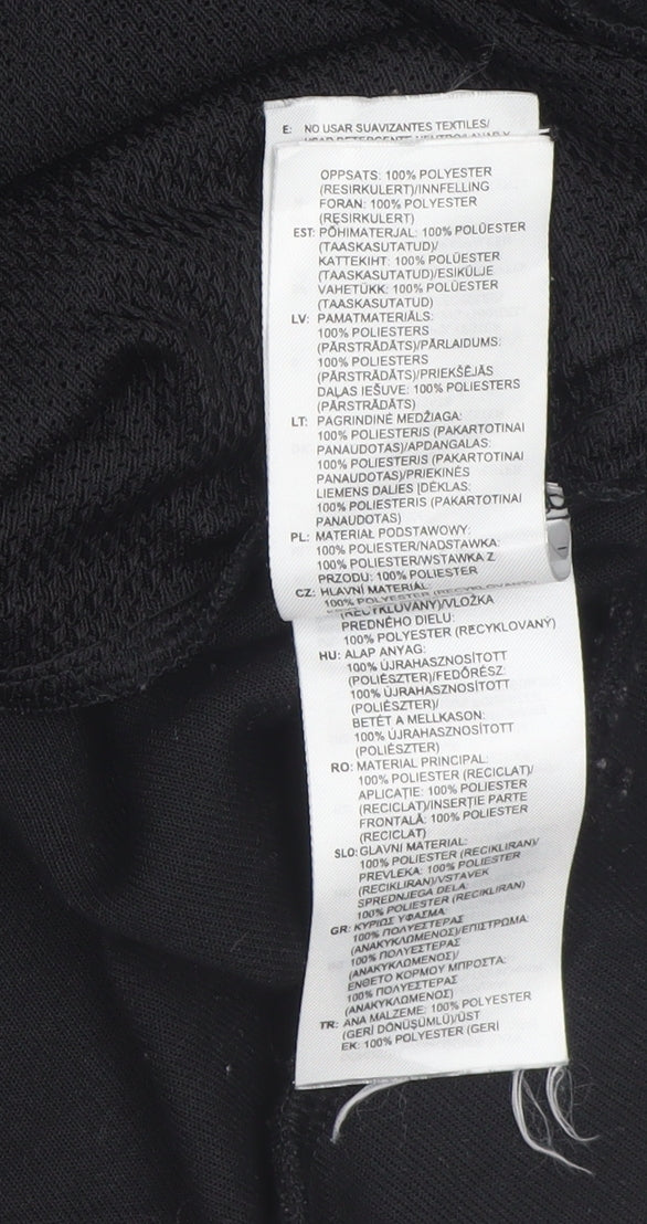 Adidas Men’s Black Large Pullover Sweatshirt Crew Neck Logo Sports Top