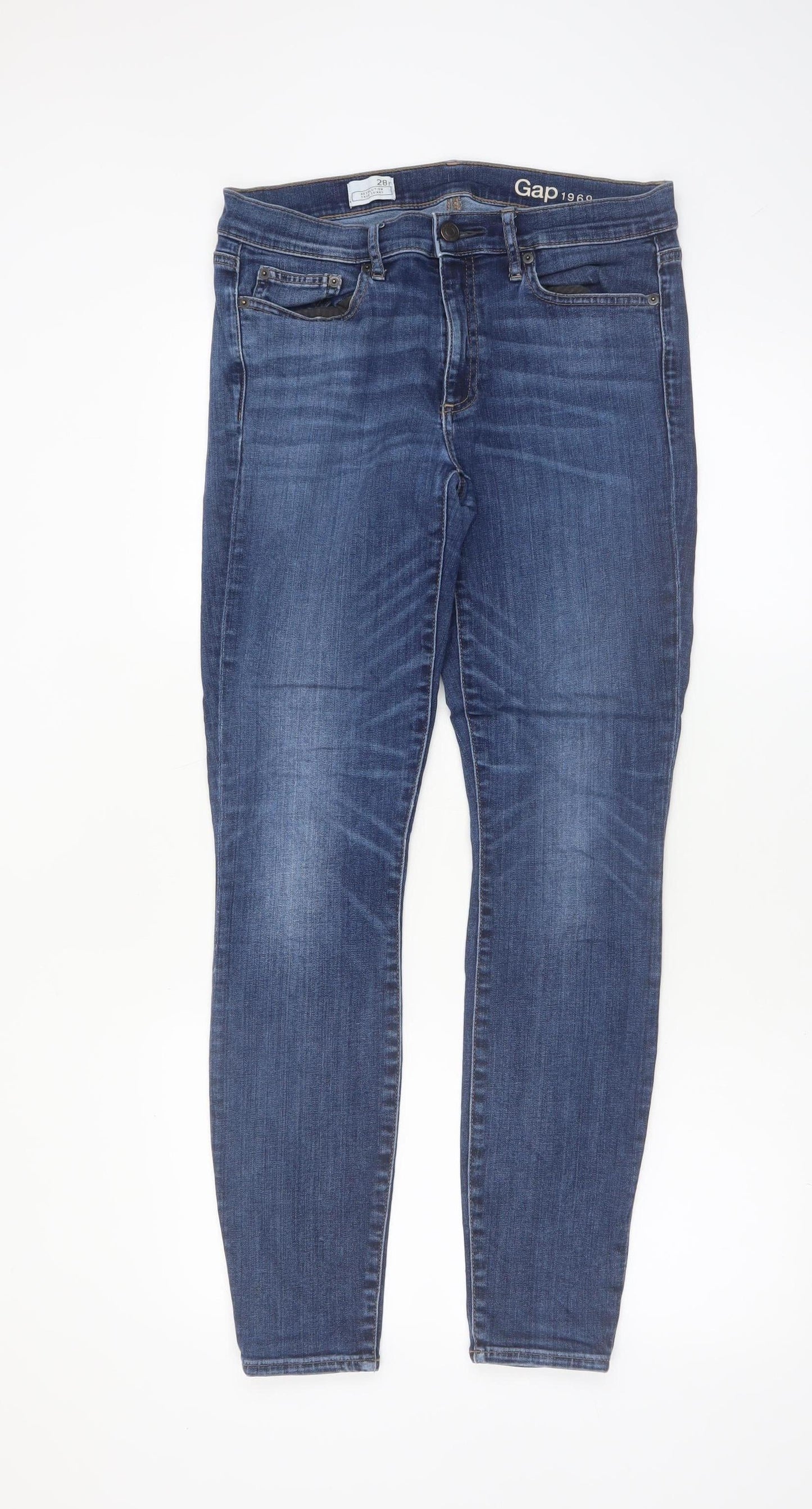 Gap Women’s Blue Resolution True Skinny Jeans Size 28R Slim Fit