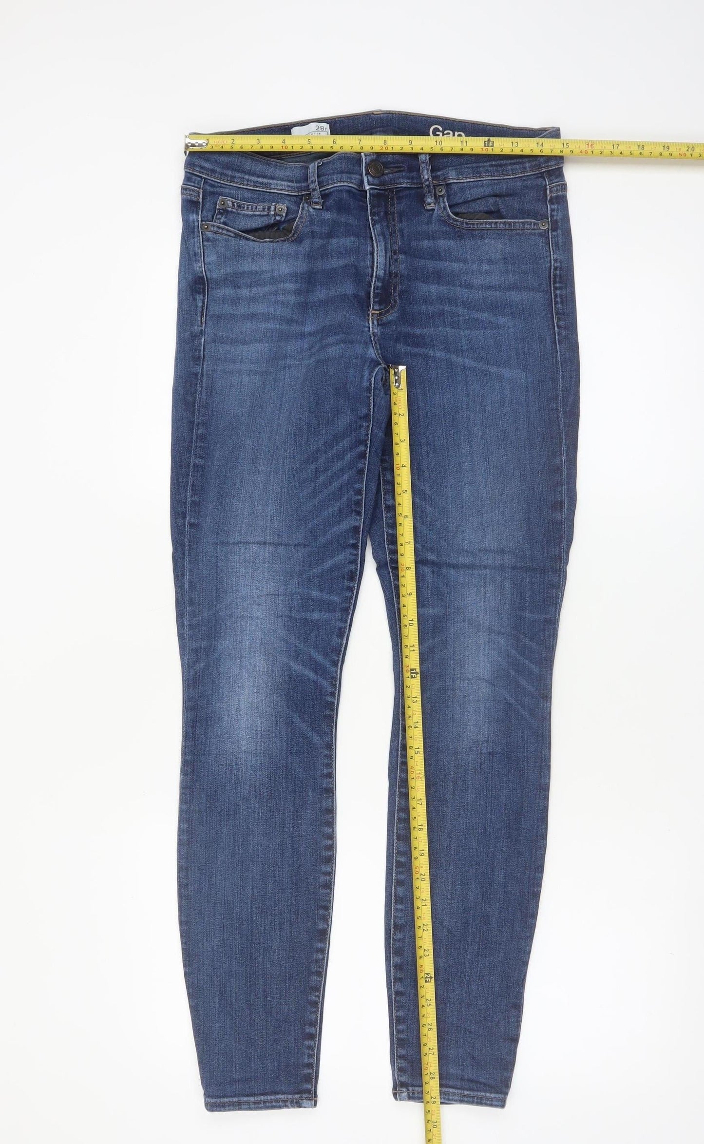 Gap Women’s Blue Resolution True Skinny Jeans Size 28R Slim Fit