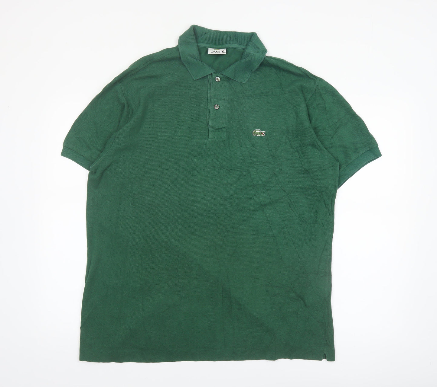 Lacoste Men's Green Polo Shirt Size 2XL Cotton Short Sleeve Classic Fit