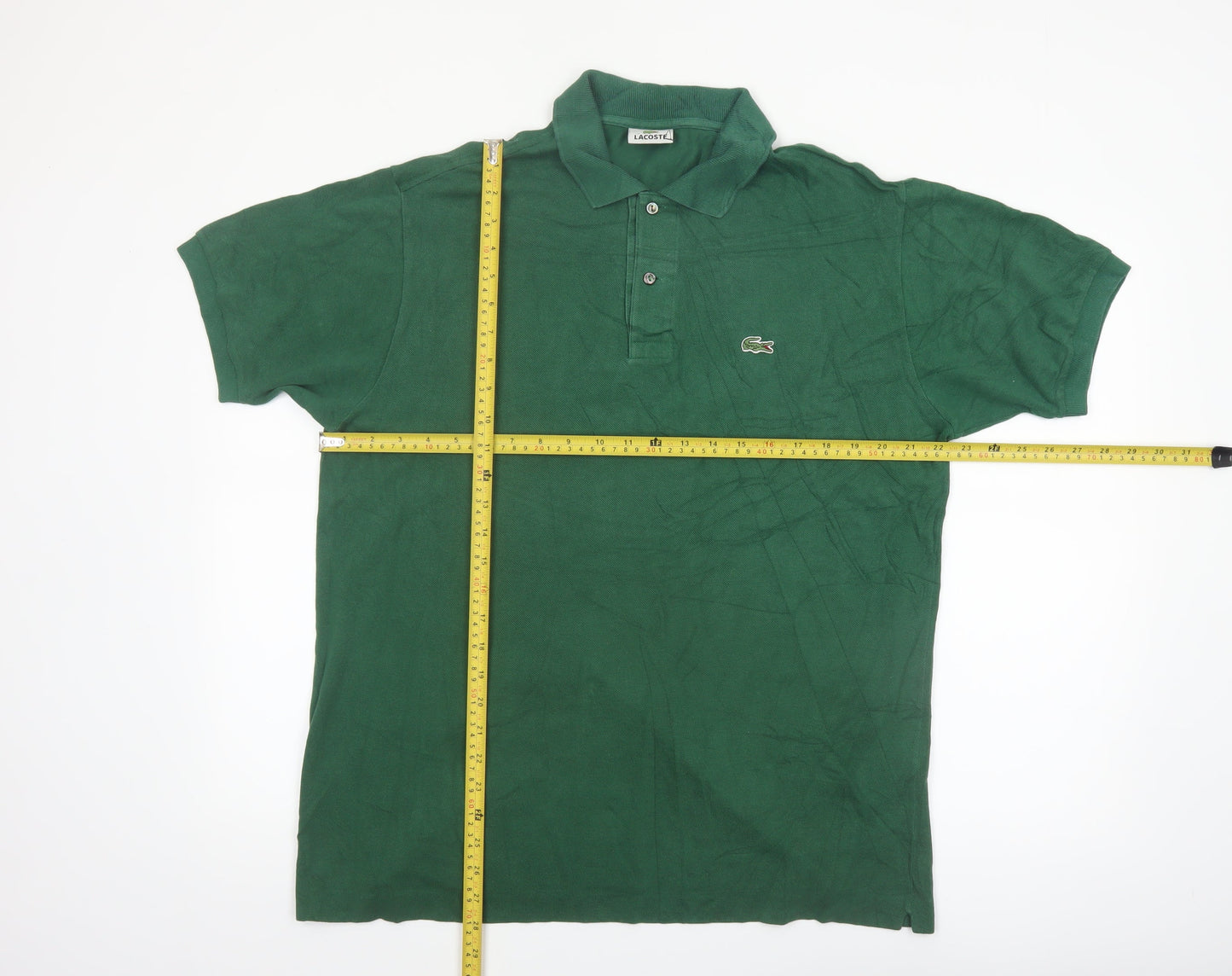 Lacoste Men's Green Polo Shirt Size 2XL Cotton Short Sleeve Classic Fit