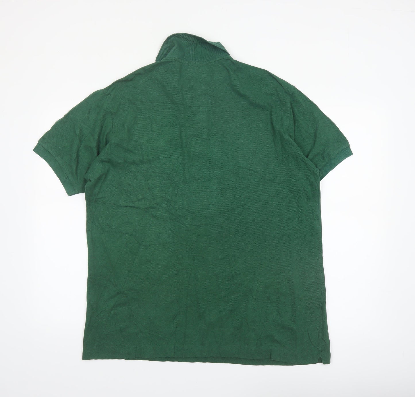 Lacoste Men's Green Polo Shirt Size 2XL Cotton Short Sleeve Classic Fit
