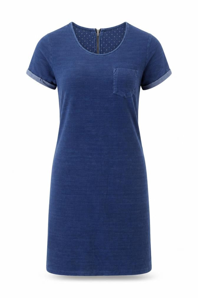 FatFace Womens Blue Short Sleeve Cotton T-Shirt Dress Size 6
