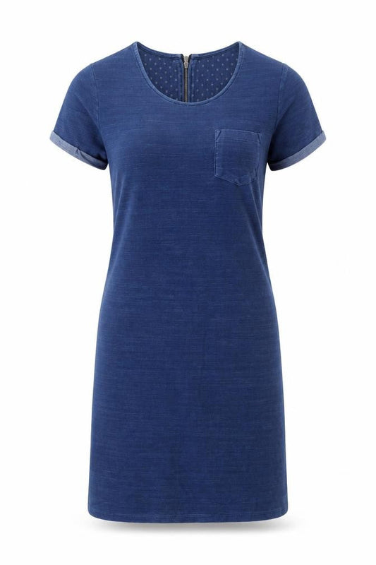 FatFace Womens Blue Short Sleeve Cotton T-Shirt Dress Size 6