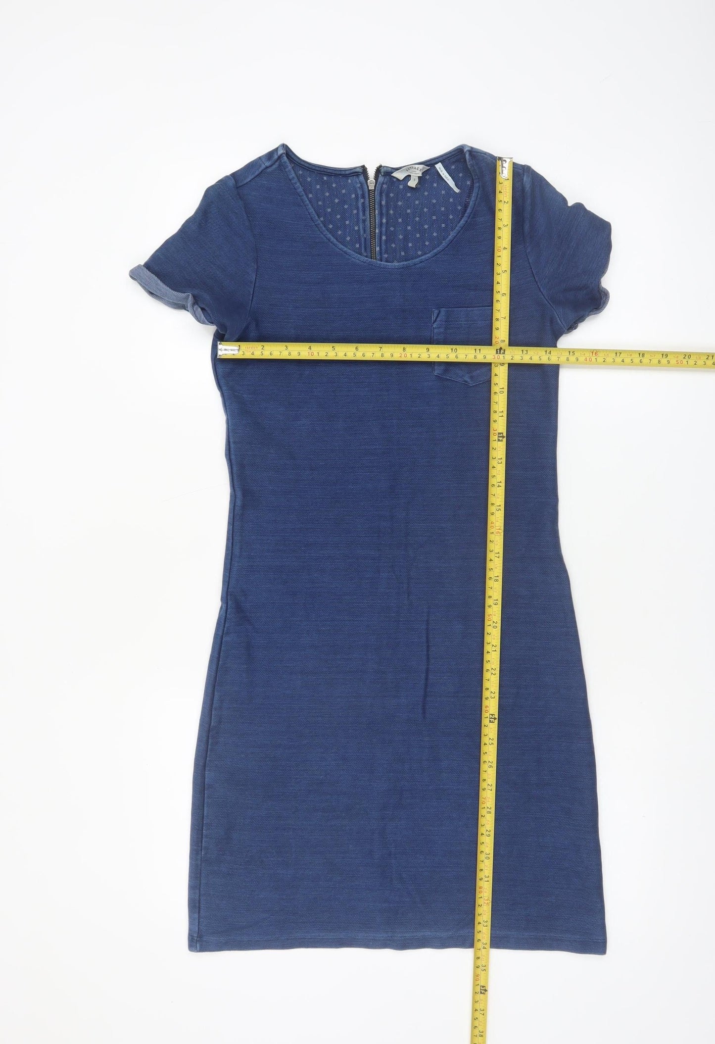 FatFace Womens Blue Short Sleeve Cotton T-Shirt Dress Size 6