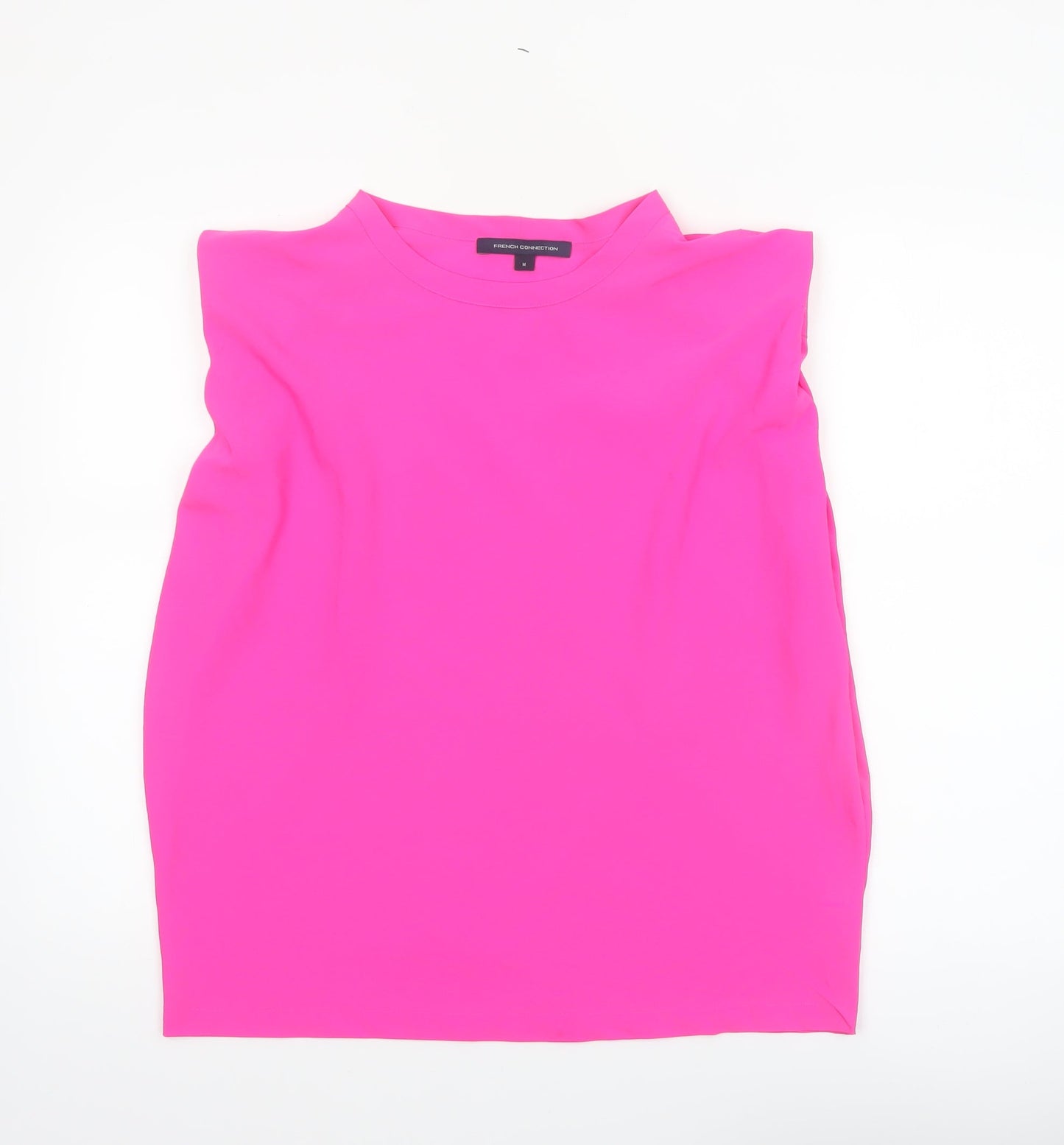 French Connection Women Pink Sleeveless High Neck Blouse M