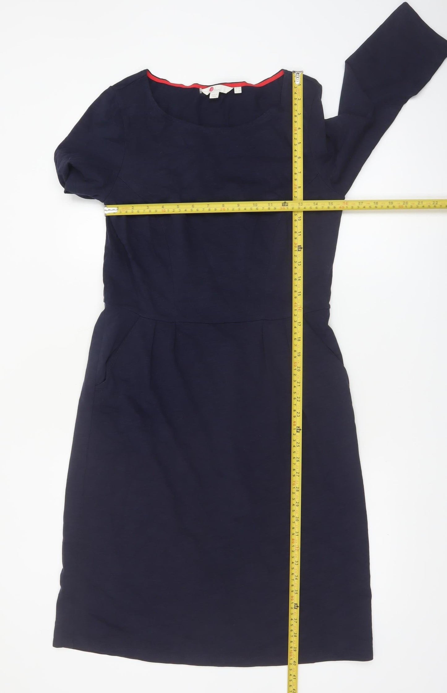 Boden Women's Blue Cotton Shift Dress Size 12 Knee Length