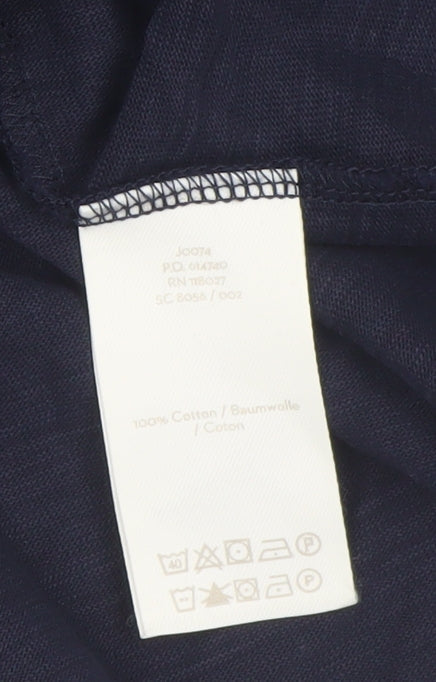Boden Women's Blue Cotton Shift Dress Size 12 Knee Length