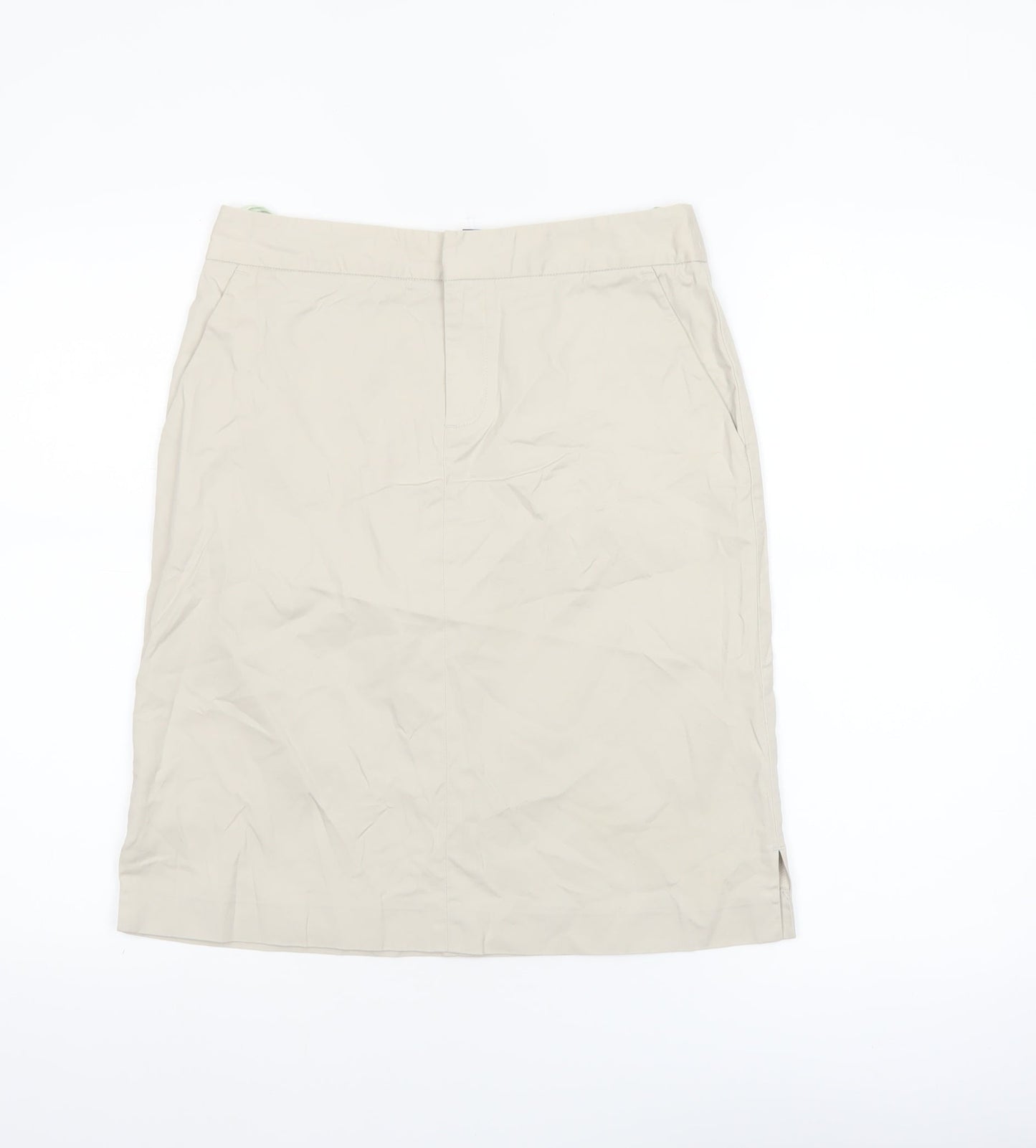 GAP Women’s Beige Cotton Pencil Skirt Size 6 Knee Length