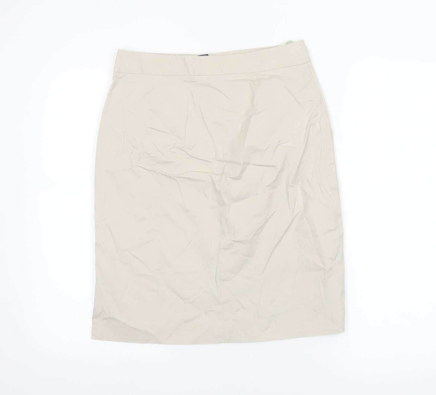 GAP Women’s Beige Cotton Pencil Skirt Size 6 Knee Length