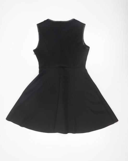 Blue Vanilla Women's Black Sleeveless Skater Dress Size S