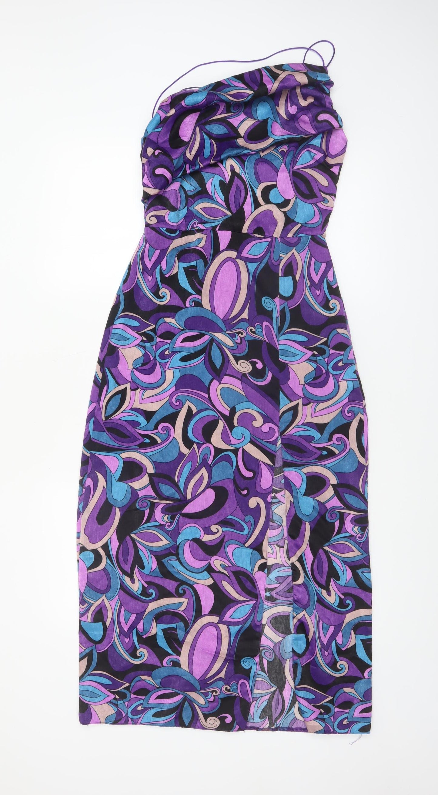 Vesper Women's Multicoloured Strapless Bodycon Dress Size 6
