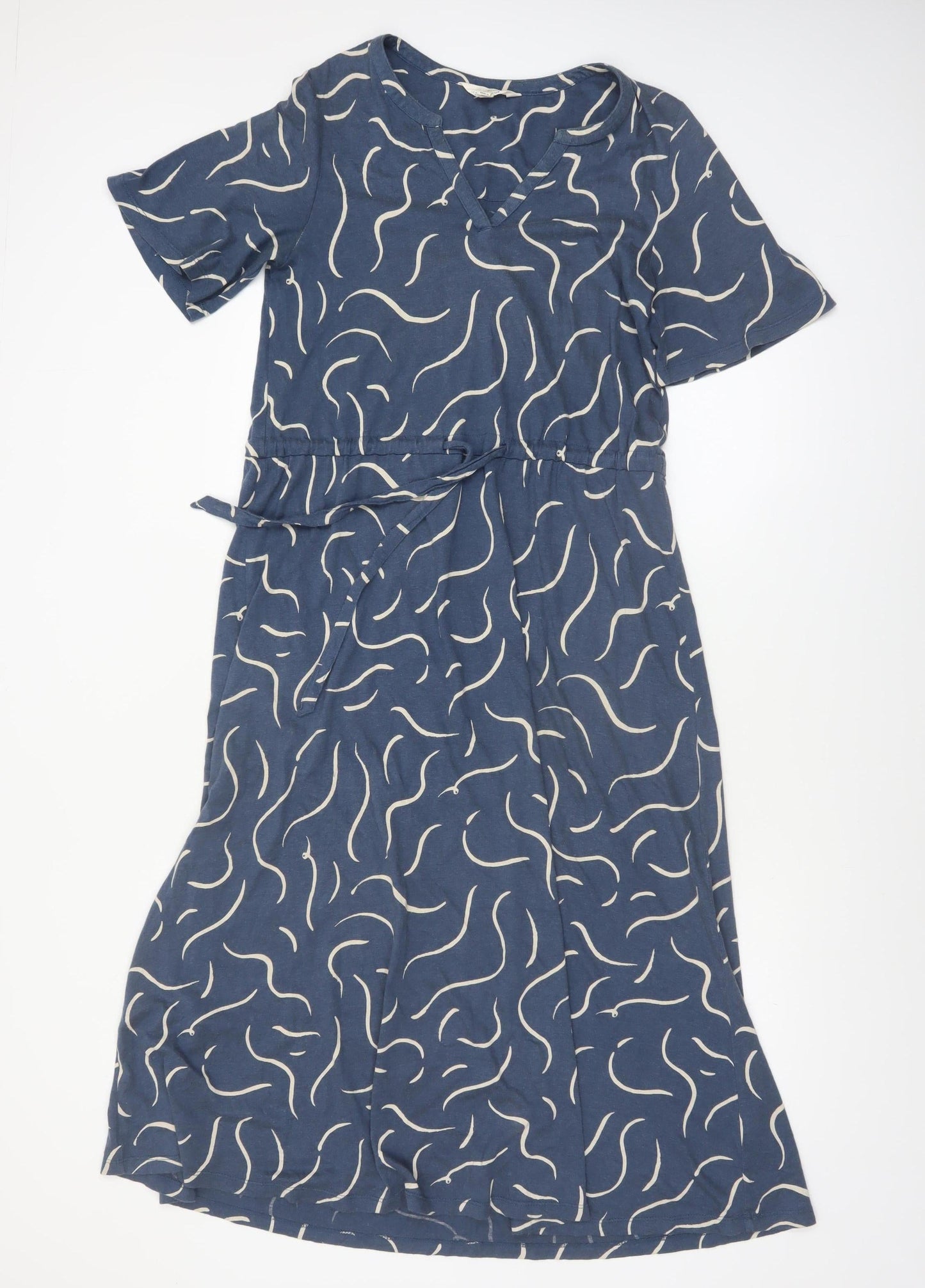 Seasalt Cornwall Women's Blue Size 8 Fit & Flare Midi Dress