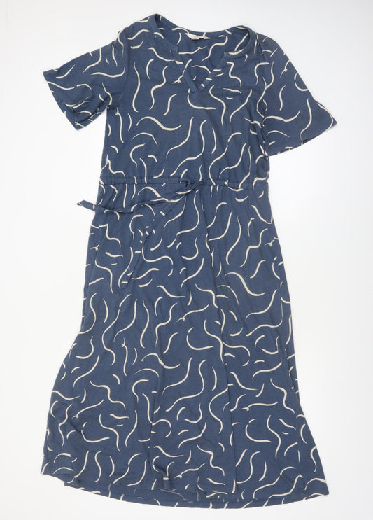 Seasalt Cornwall Women's Blue Size 8 Fit & Flare Midi Dress