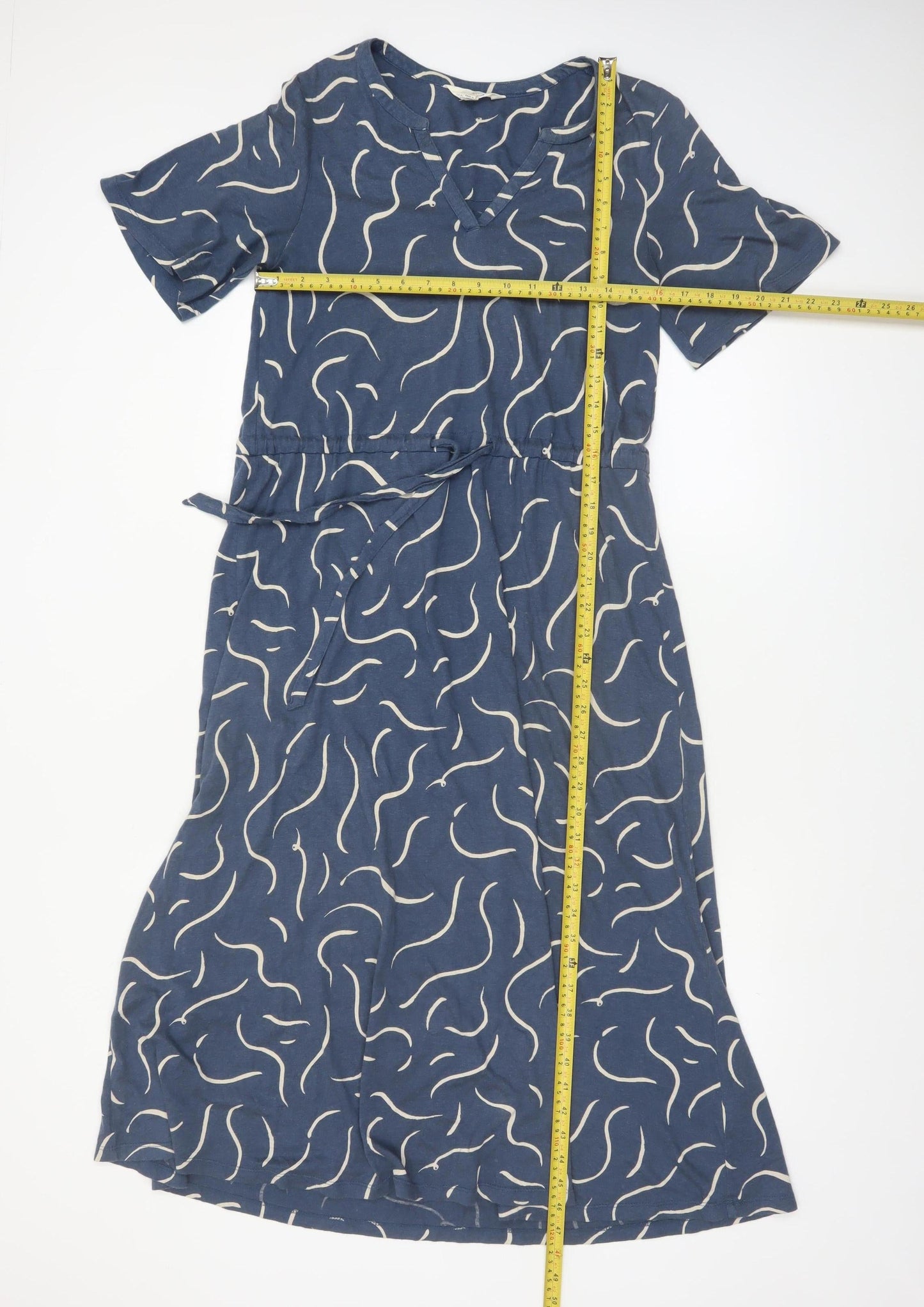 Seasalt Cornwall Women's Blue Size 8 Fit & Flare Midi Dress