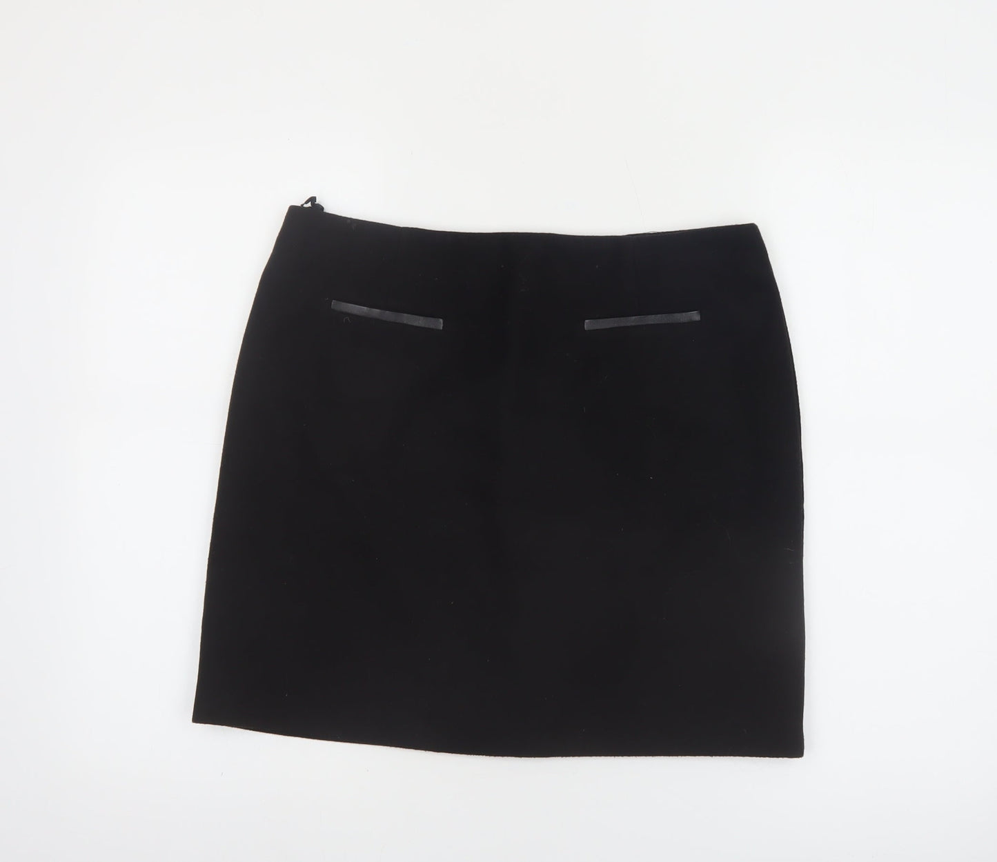 Marks and Spencer Womens Black Size 12 Straight Skirt