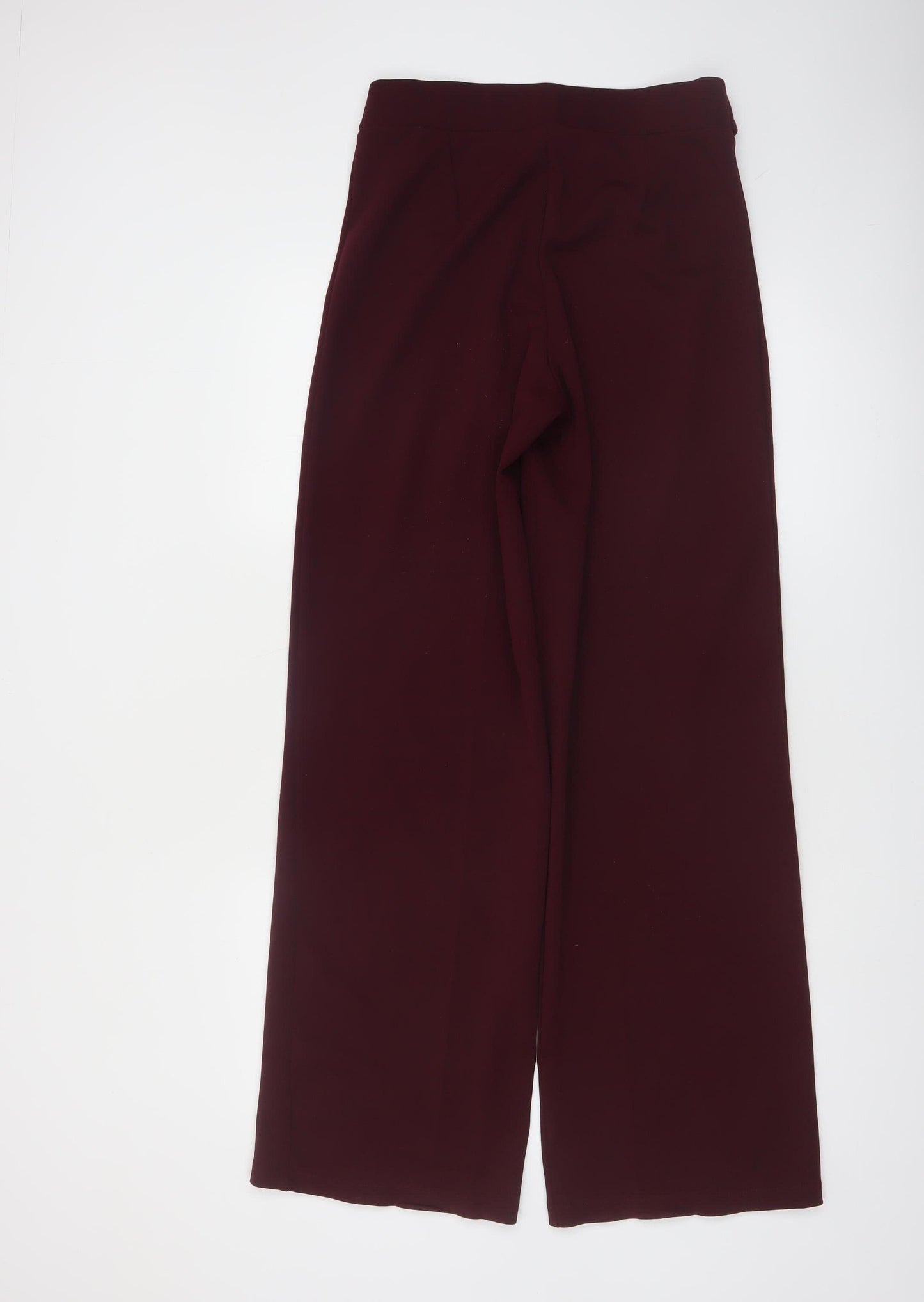 Terranova Women's Red Wide-Leg High Rise Tailored Trousers Size M
