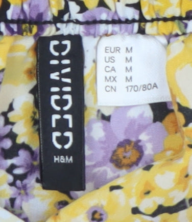 H&M Women’s Multicoloured Floral Wrap Skirt Size 12 Short Lightweight