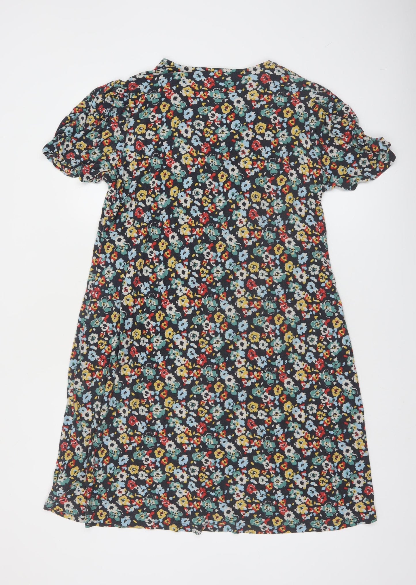 Next Maternity Multicoloured Floral Knee Length Shift Dress Size 16